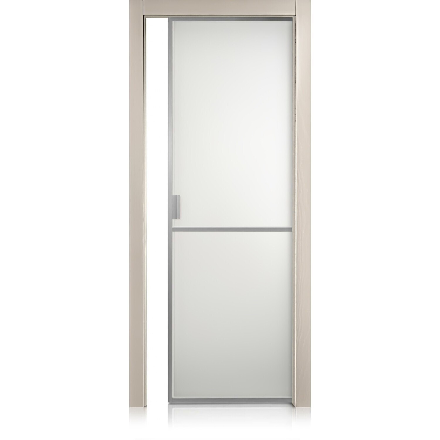 Puerta Cristal Frame/1 trame tortora