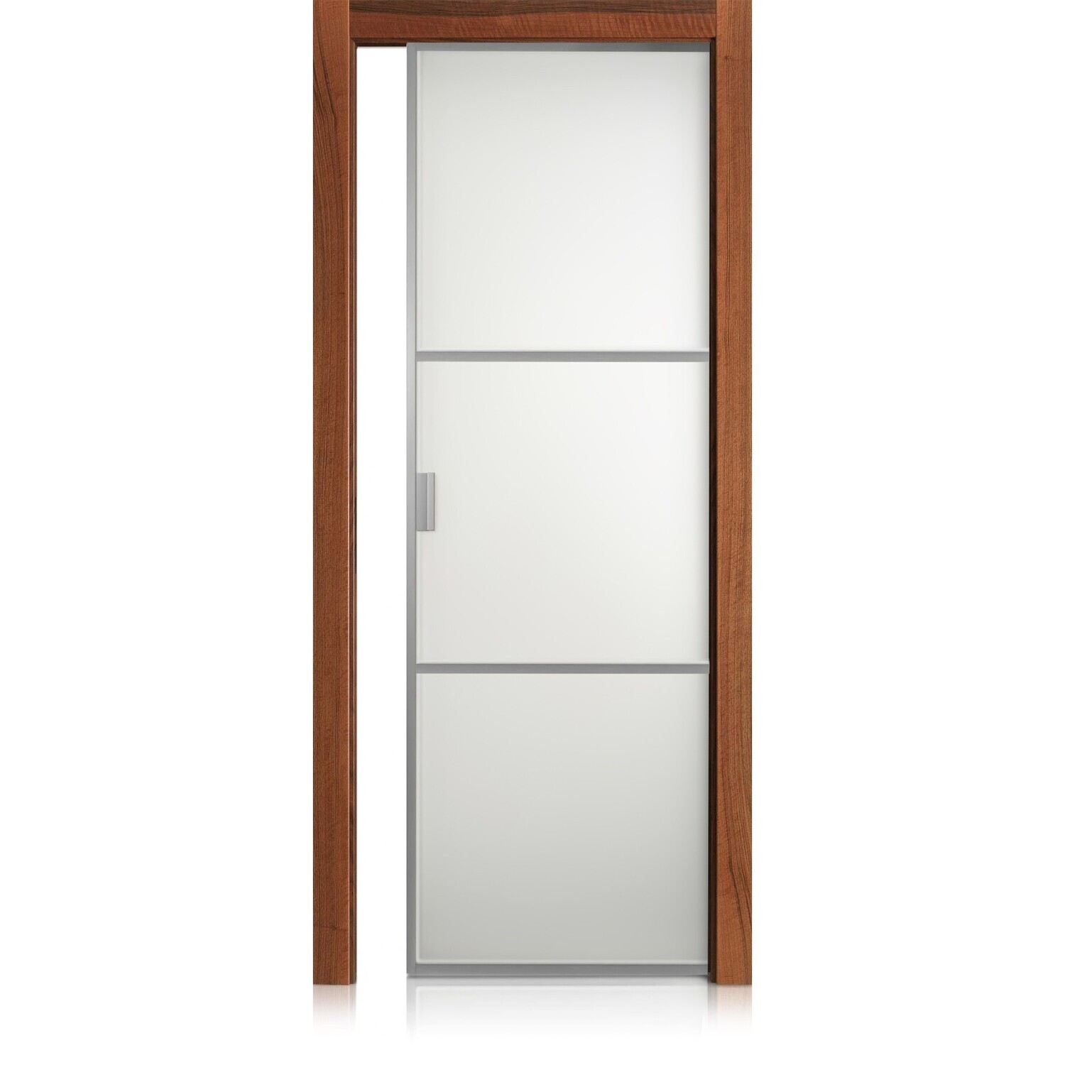 Puerta Cristal Frame noce nazionale