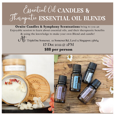 WORKSHOP - Candle Making &amp; Essential Oil Blends