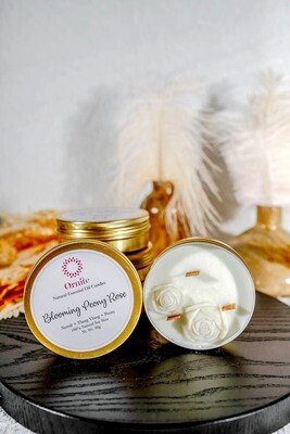 Blooming Peony Rose Candle