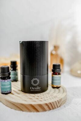 Waterless Essential Oil Diffuser - Black/Rose gold
