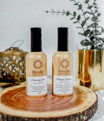 Set of 2 Room &amp; Linen Sprays 50ml