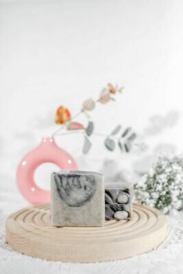 Relaxing Blue Pea Soap with Moonstone