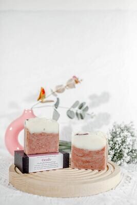 Gentle Pink Clay Soap with Amethyst
