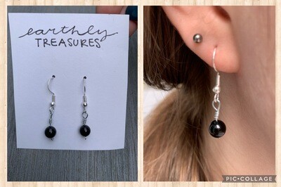 (NEW) Crystal Bead Earrings (6 options)