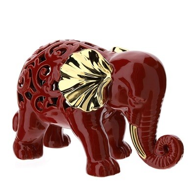 Elefante Gres traforato rosso - Hervit