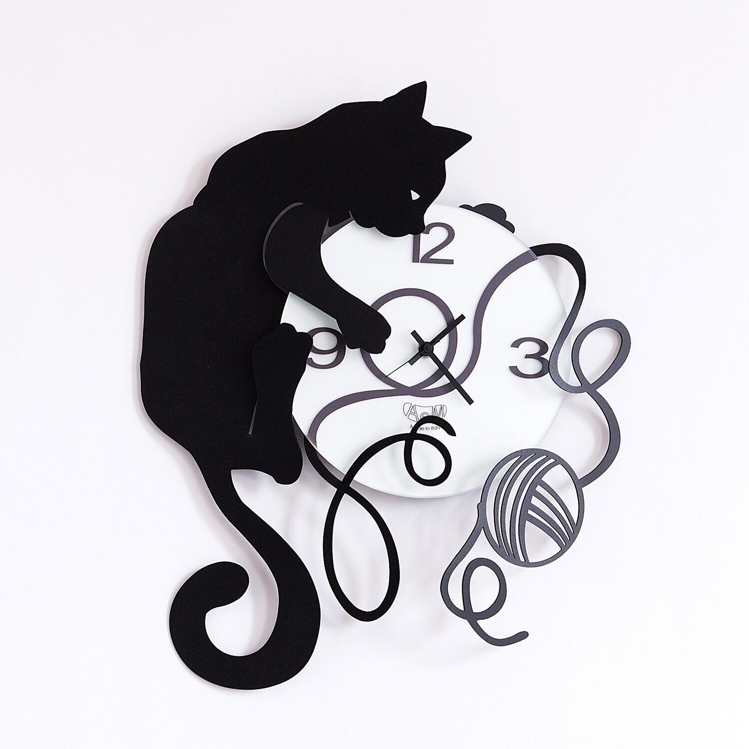 Orologio “Gatto con Gomitolo”