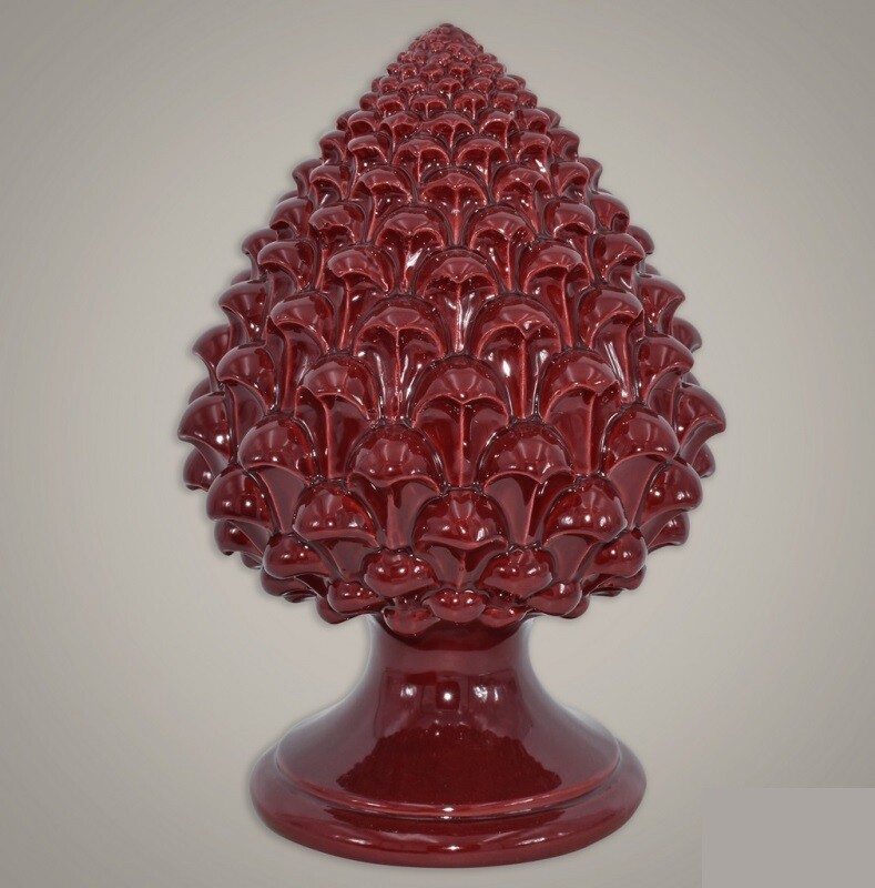Pigna Bordeaux H 25 - Ceramica Caltagirone