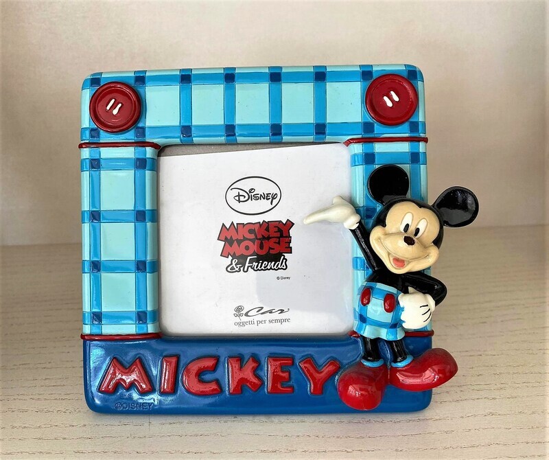 Portafoto Mickey Salopette Azzurra Portafoto Mickey Salopette Azzurra