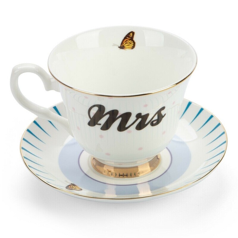 Tazza Thè con piattino Mrs - Yvonne Ellen Tazza Thè con piattino Mrs - Yvonne Ellen