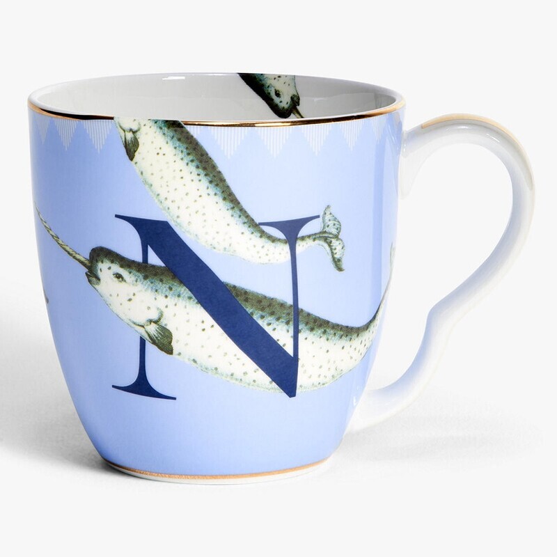 Alphabet Mug N - Norwhal - Yvonne Ellen Alphabet Mug N - Norwhal - Yvonne Ellen