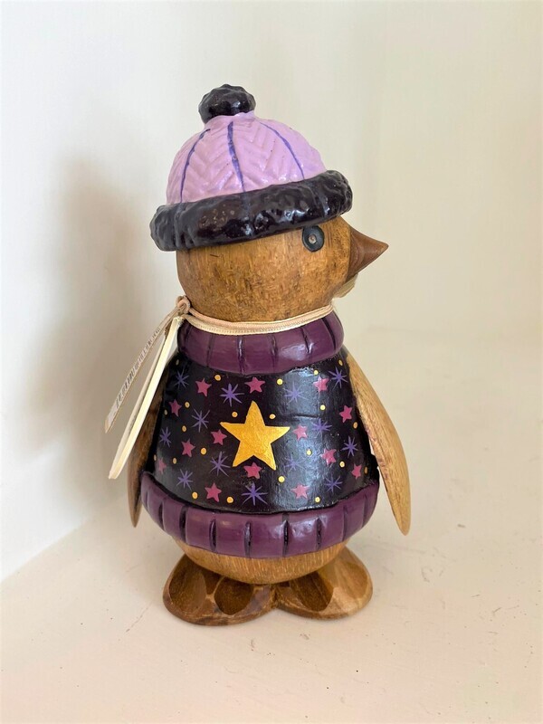 "DCUK" Pinguino Con Maglione Viola collo girato