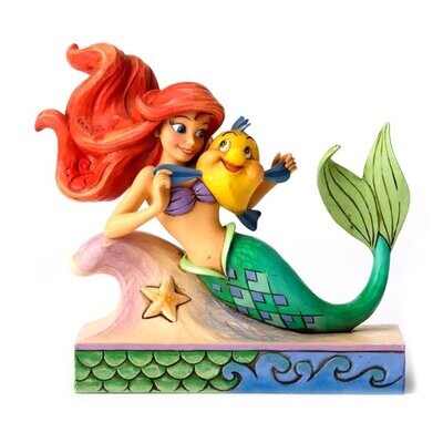 La sirenetta Ariel con Flounder 