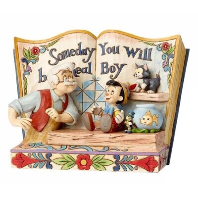 Storybook Pinocchio "Someday you will be a real boy" Disney Traditions - Jim Shore