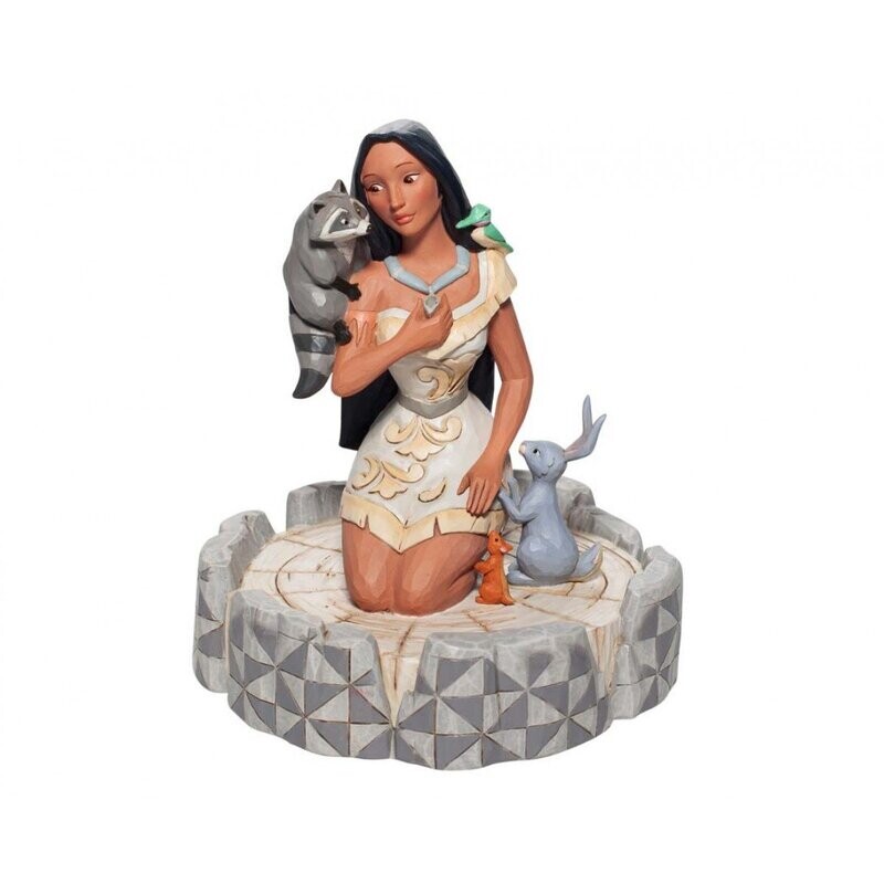 Pocahontas con i suoi Amici della Foresta "Disney Traditions" - Jim Shore