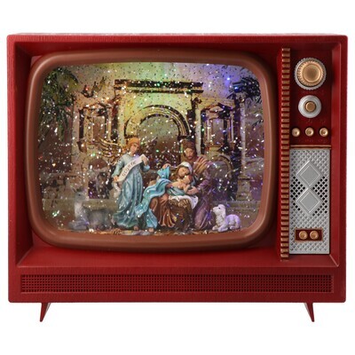 Tv con Acqua e scena natalizia - Timstor