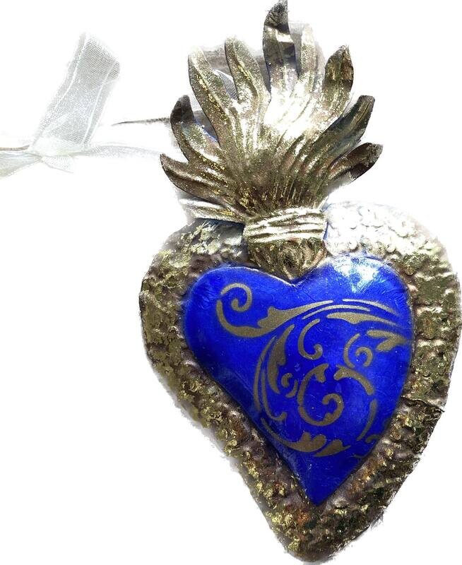 ​Cuore sacro Blu da appendere - Lamart