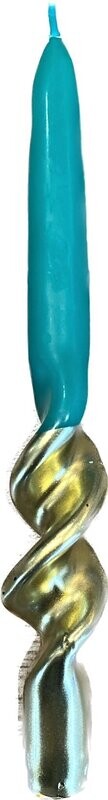 ​Candela Torchon Verde e Oro - Fade