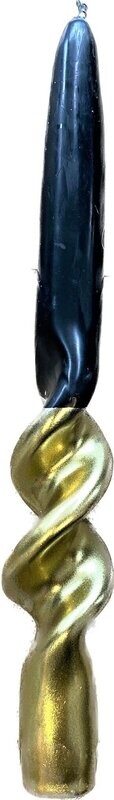 ​Candela Torchon Nera e Oro - Fade