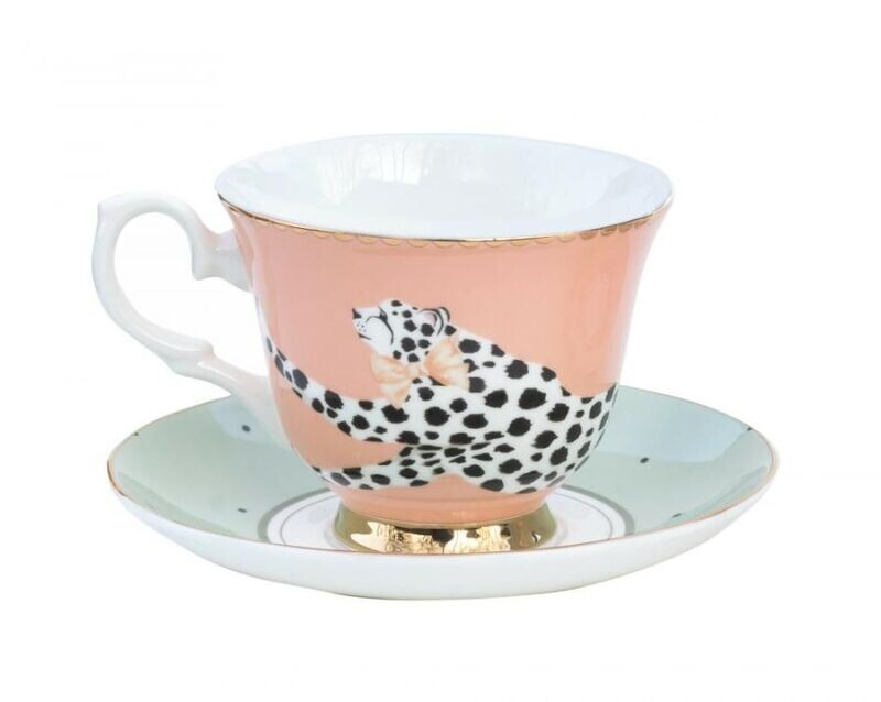 Tazza da Thè con Ghepardo e piattino - Yvonne Ellen