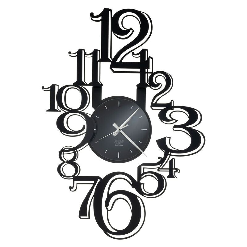 Orologio da parete Freak Nero - Arti e Mestieri