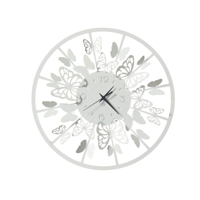 Orologio da parete Sfarfallio bianco - Arti e Mestieri