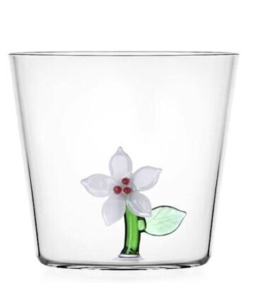 bicchiere Tumbler Stella Bianca- CHRISTMAS FLOWERS ICHENDORF