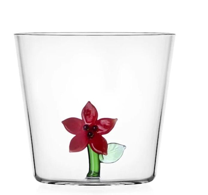 Bicchiere tumbler Stella Rossa - CHRISTMAS FLOWERS ICHENDORF