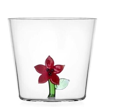 Bicchiere tumbler Stella Rossa - CHRISTMAS FLOWERS ICHENDORF