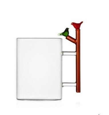 Mug con uccellini verde e rosso - Woodland Tales ICHENDORF Mug con uccellini verde e rosso - Woodland Tales ICHENDORF