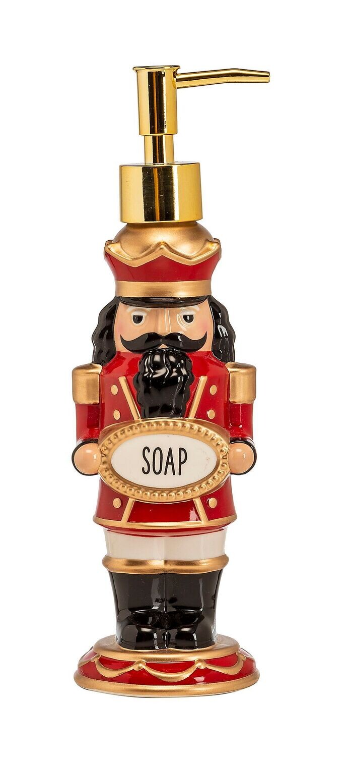 ​Dispenser Soldatino schiaccianoci in ceramica rosso