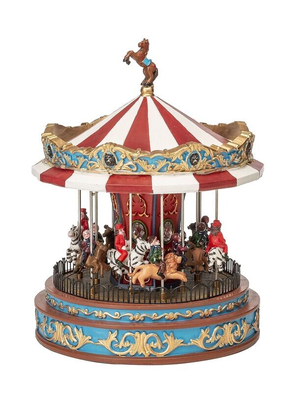 Carillon Giostra con animali con Musica Movimento e Luci- Lamart