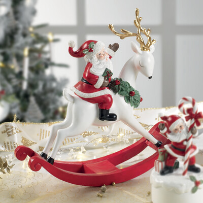 Babbo Natale su renna a dondolo - Mascagni