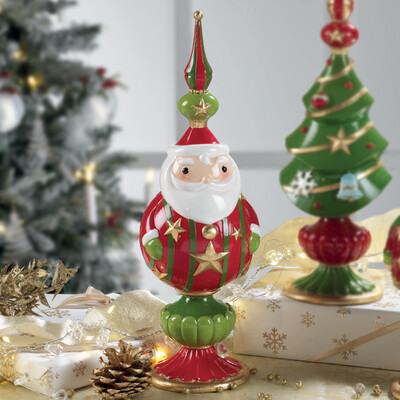 ​Babbo Natale rosso e verde a punta - Mascagni