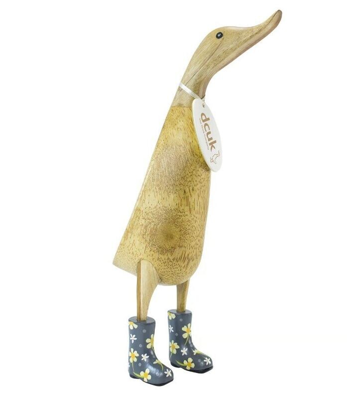 ​"DUCK" alta con Stivali Grigi Floreali