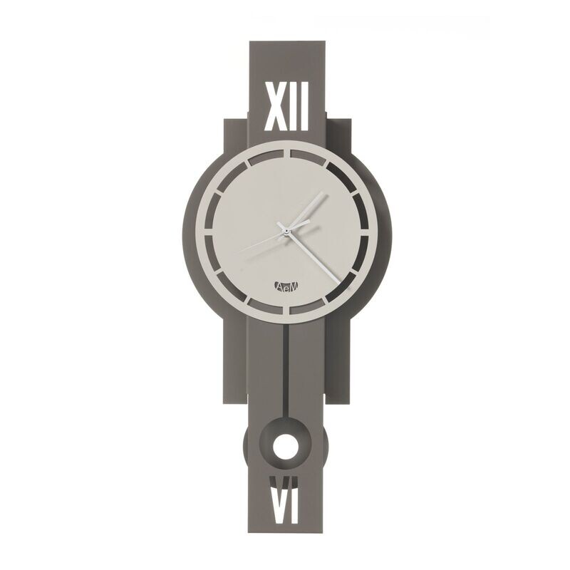 Orologio con pendolo da parete Pendolux  Fango- Arti e Mestieri