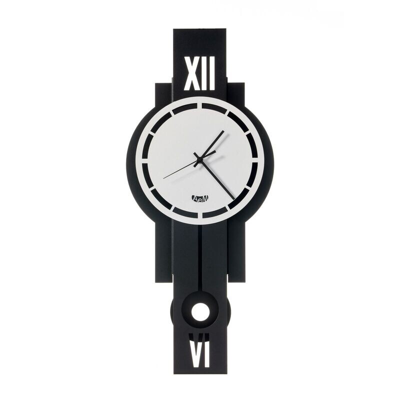 Orologio con pendolo da parete Pendolux Nero - Arti e Mestieri
