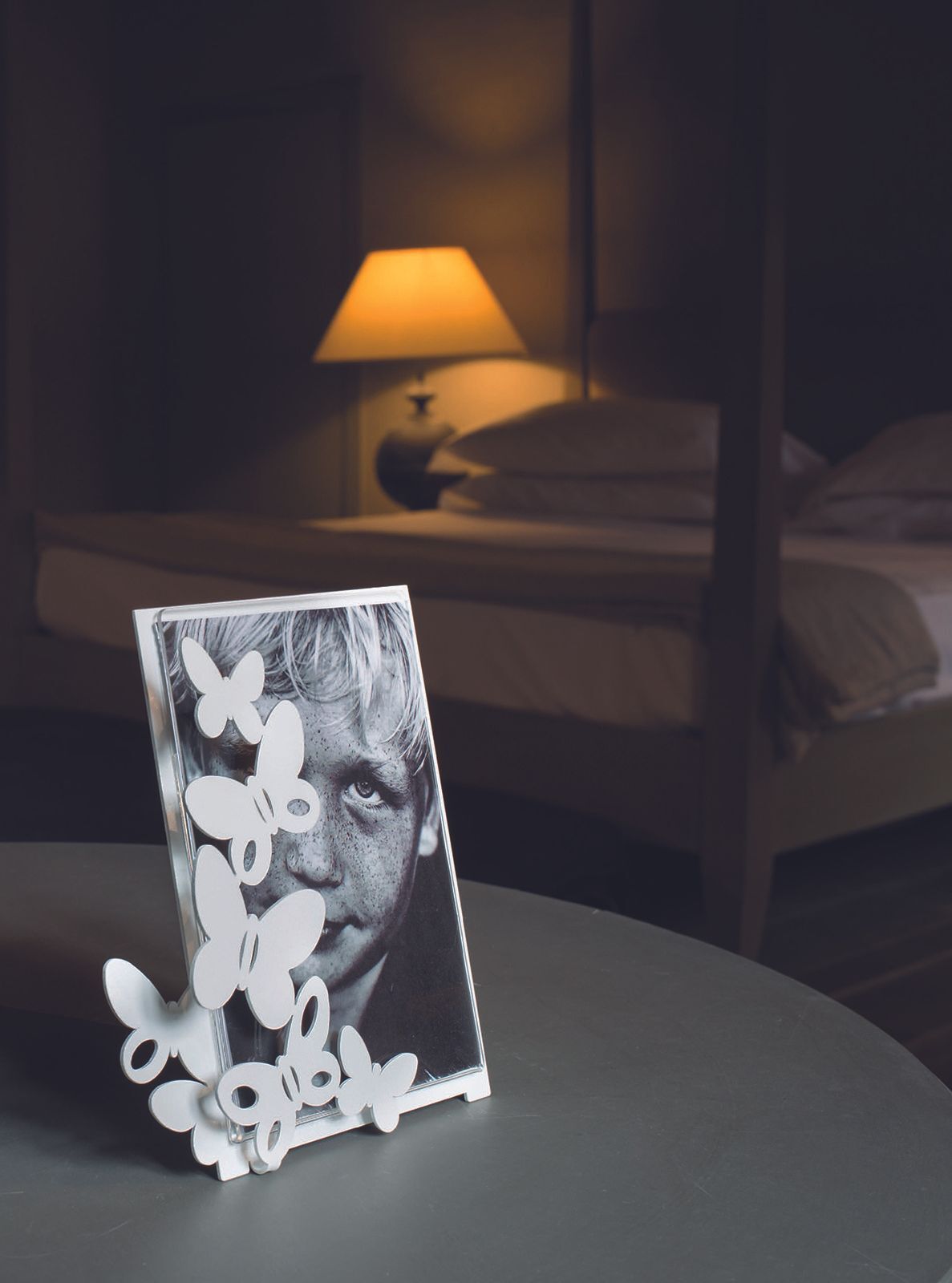 Porta Foto “Butterfly” piccolo Bianco - Arti e Mestieri