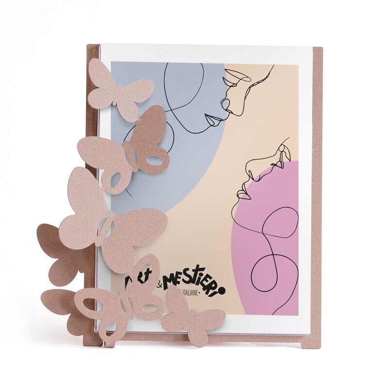 Porta Foto “Butterfly” piccolo Beige - Arti e Mestieri