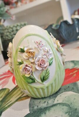 ​Uovo di Pasqua in Ceramica bianco Bouquet grande - Palais Royal
