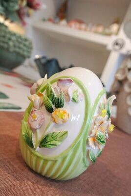 ​Uovo di Pasqua in Ceramica bianco Bouquet piccolo - Palais Royal