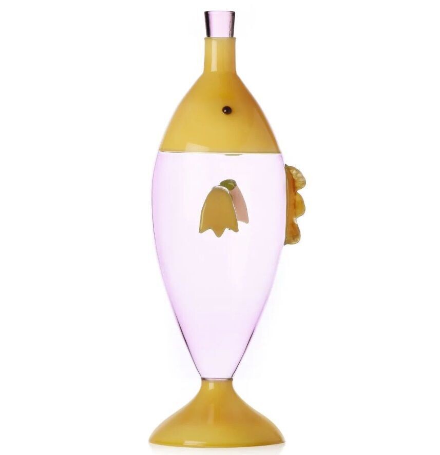Bottiglia pesce ambra e rosa"MARINE GARDEN"- ICHENDORF MILANO