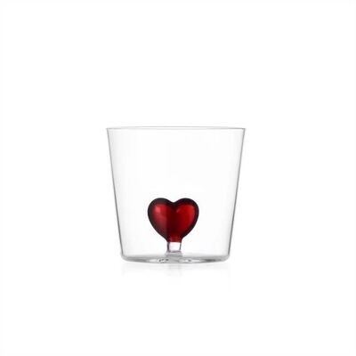 Bicchiere Tumbler Cuore Rosso - ICHENDORF MILANO