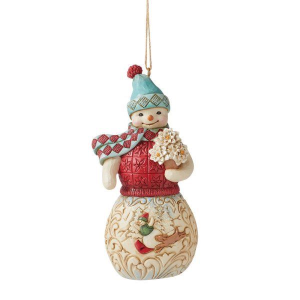 Decorazione da appendere pupazzo di neve - Jim Shore