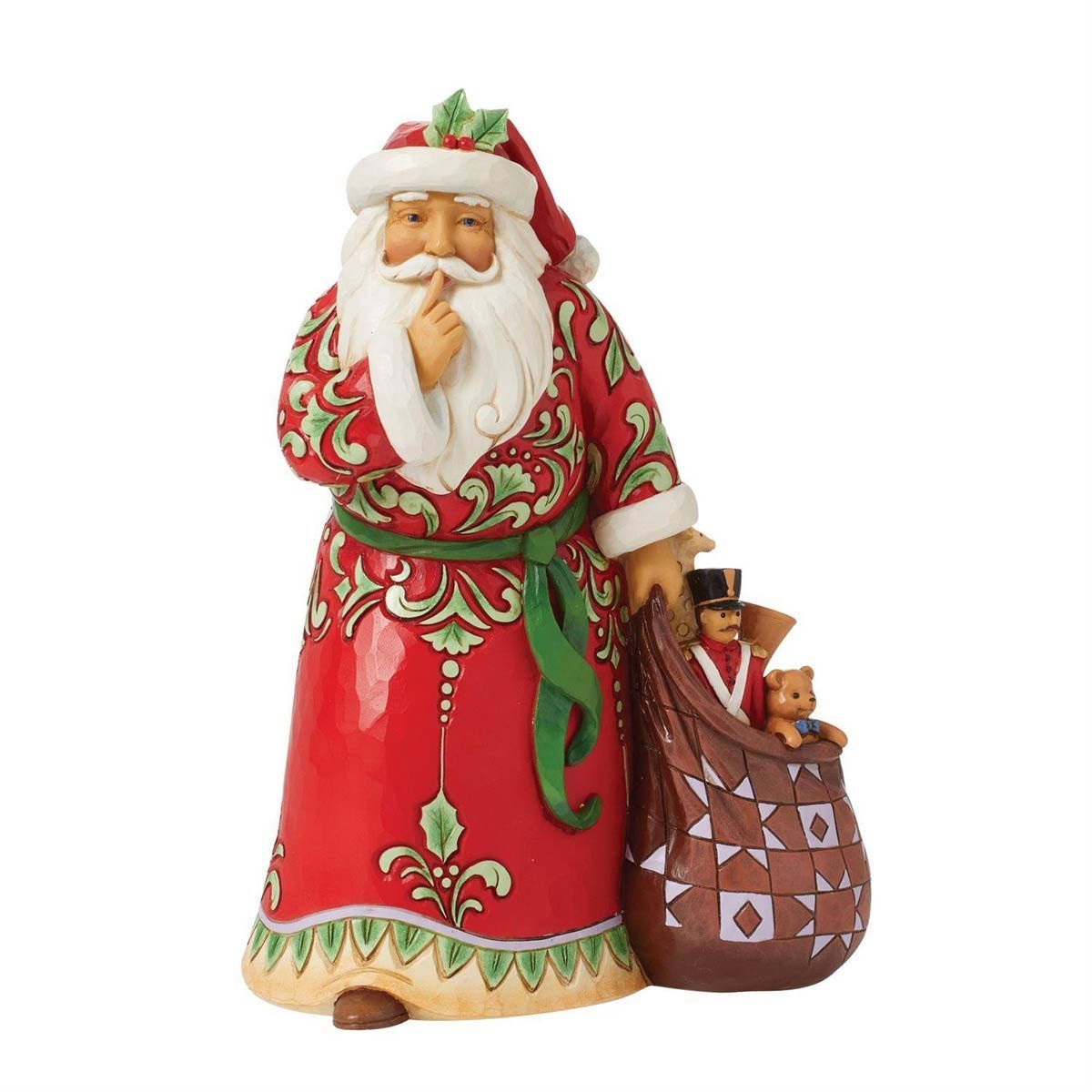 Babbo Natale che zittisce - Jim Shore