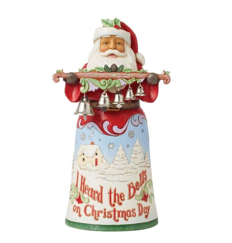 Babbo Natale con campane - Jim Shore Babbo Natale con campane - Jim Shore