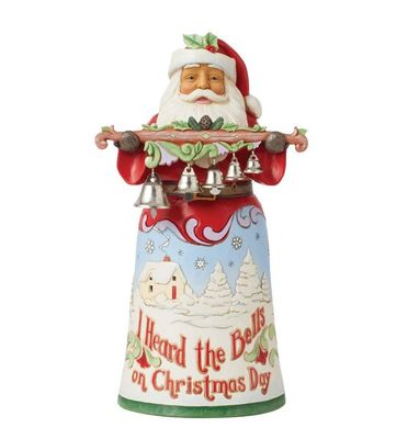 Babbo Natale con campane - Jim Shore Babbo Natale con campane - Jim Shore