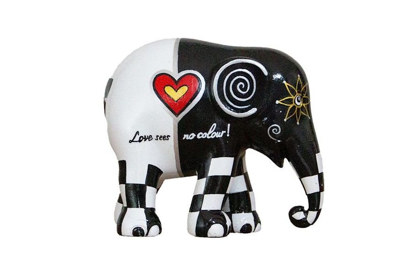 ​Elefante "Love Sees No Colours" H 10 cm - Elephant Parade