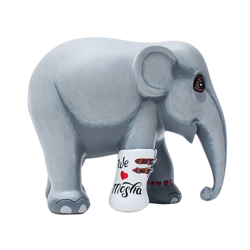 ​​Elefante "We Love Mosha"  H 15 cm - Elephant Parade