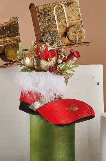 Scarpone  Babbo Natale decorativo